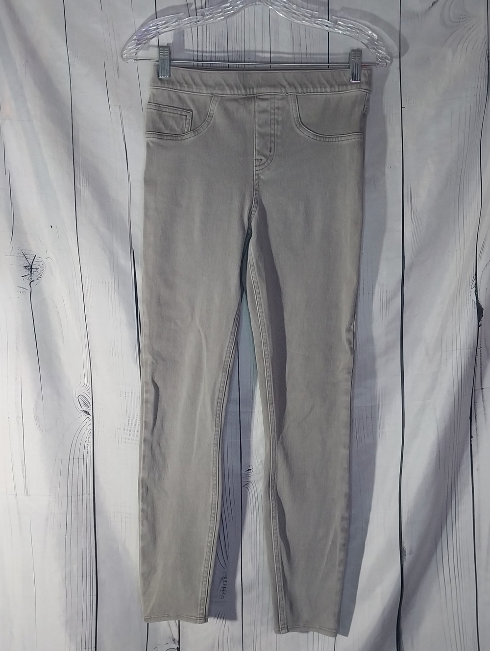 Spanx Jean-ish Light Gray Skinny Ankle Jeggings - Stretch Pull-On Pants